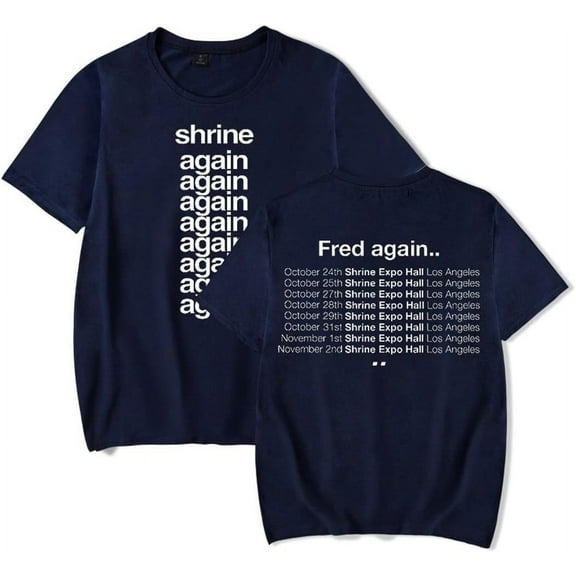 Fred Again Shrine Again T-Shirt Harajuku Crewneck Streetwear Tee Men Women Short Sleeve