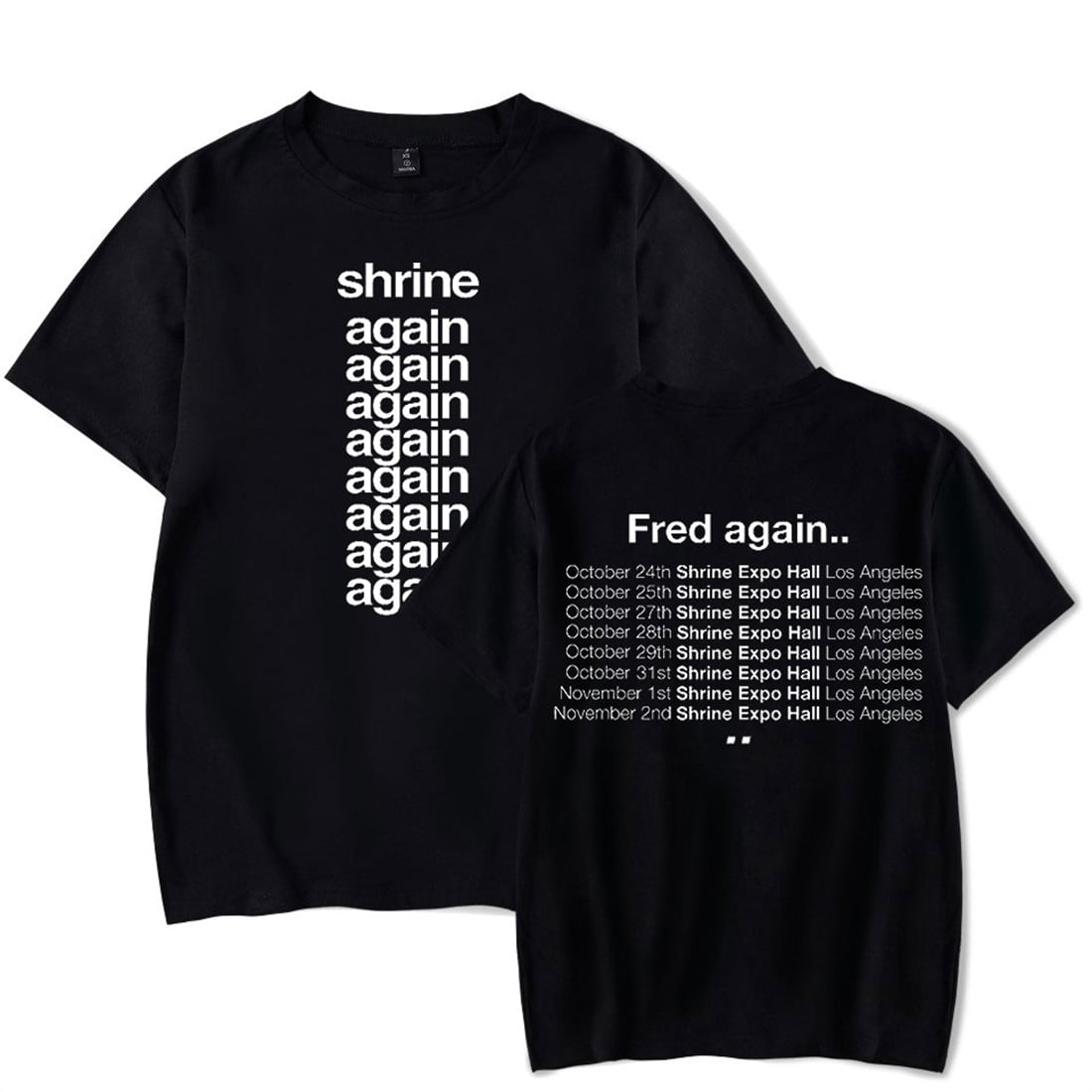 Fred Again Shrine Again T-shirt Unisex Short Sleeve Fashion
