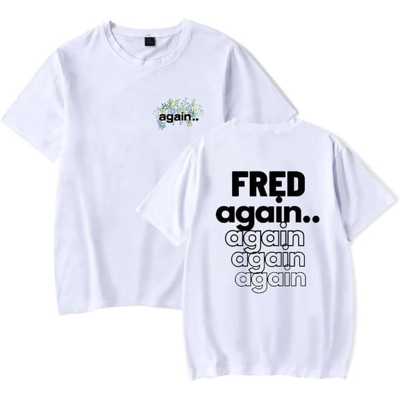 Fred Again Shrine Tee Men Women Fashion T-Shirt Unisex Cool Short Sleeve Shirt Summer Clothes