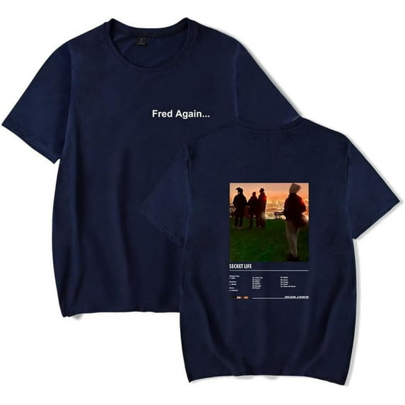 Fred Again T-shirt Secret Life Merch unisex fashionable summer pure cotton T-shirt casual street wear