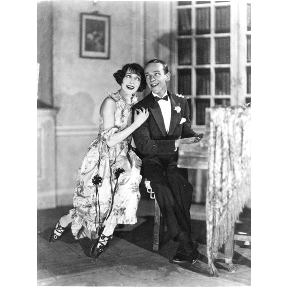 Fred Astaire Playing Piano in Black and White Photo Print (24 x 30)