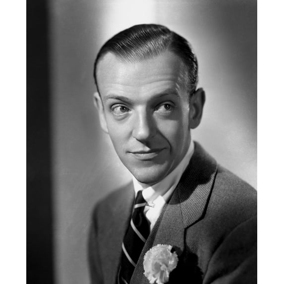 Fred Astaire Posed in Portrait in Black and White Photo Print (24 x 30)