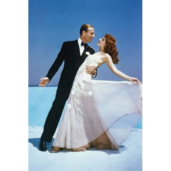 Fred Astaire & Rita Hayworth Dancing Studio Rare 24x36 Poster