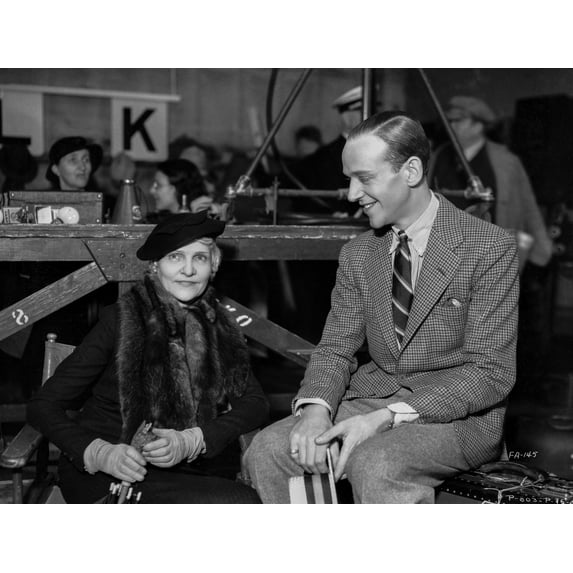 Fred Astaire Seated in Suit with Girl Photo Print (8 x 10)