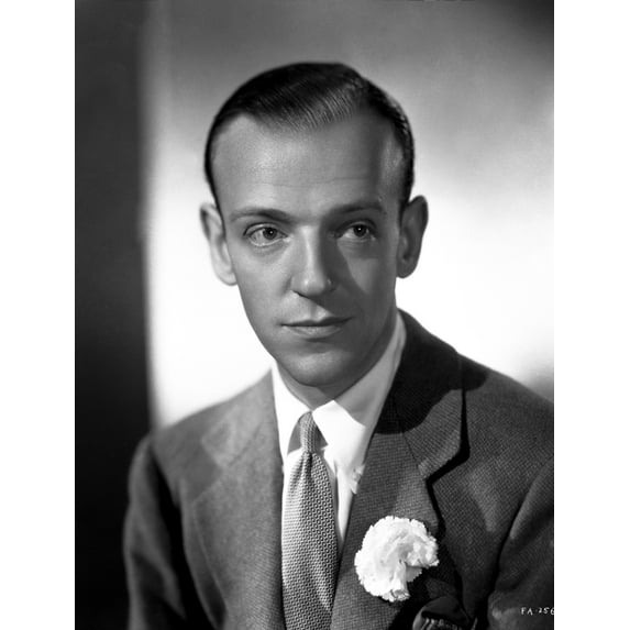 Fred Astaire in Formal Outfit Black and White Portrait Photo Print (24 x 30)