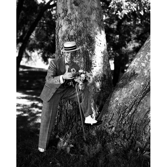 Fred Astaire posed in Formal Suit Photo Print (24 x 30)