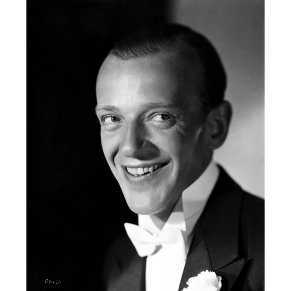 Fred Astaire smiling in White Bow Tie Photo Print (24 x 30)