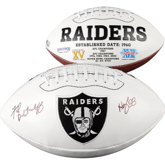 Fred Biletnikoff Las Vegas Raiders Autographed White Panel Football with "HOF 88" Inscription - Fanatics Authentic Certified