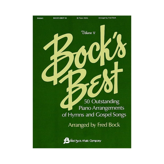 Fred Bock Music Bock's Best - Volume 5 Fred Bock Publications Series