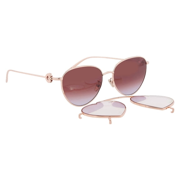 Fred Brown Blue Cat Eye Ladies Sunglasses FG40031U-CL 33F 56