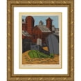 thumbnail image 1 of Fred Carlo 12x14 Gold Ornate Wood Frame and Double Matted Museum Art Print Titled - Tugboat (1935 - 1943), 1 of 4
