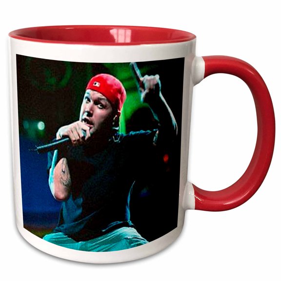 3drose, Fred Durst, 11oz Two-tone Red Mug