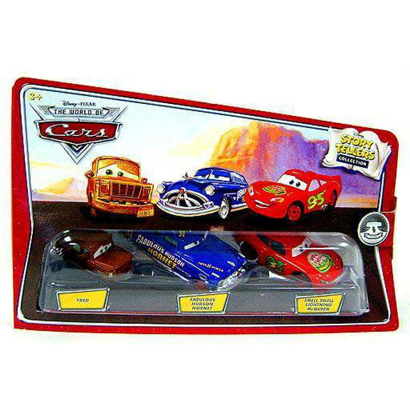 Fred, Fabulous Hudson Hornet & Smell Swell Lightning McQueen Diecast Car 3-Pack