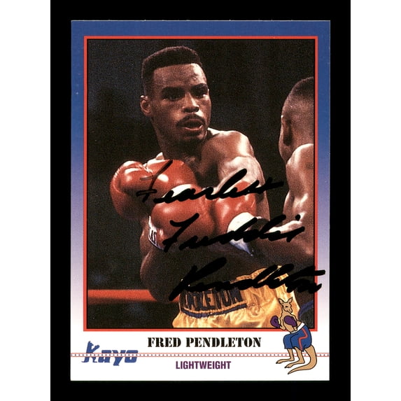 Fred Freddie Pendleton Autographed 1991 Kayo Card #152 SKU #167238