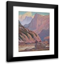 Fred Grayson Sayre 12x14 Black Modern Framed Museum Art Print Titled - Untitled (Arizona Canyon) (1923)