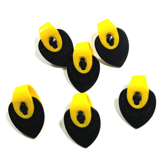 Fred Kelly Picks Thumb Bumblebee Jazz Teardrop Left Handed Light 6 Picks