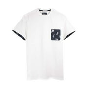 Fred Perry Mens Handkerchief Pocket T-shirt, Snow White,XS - US