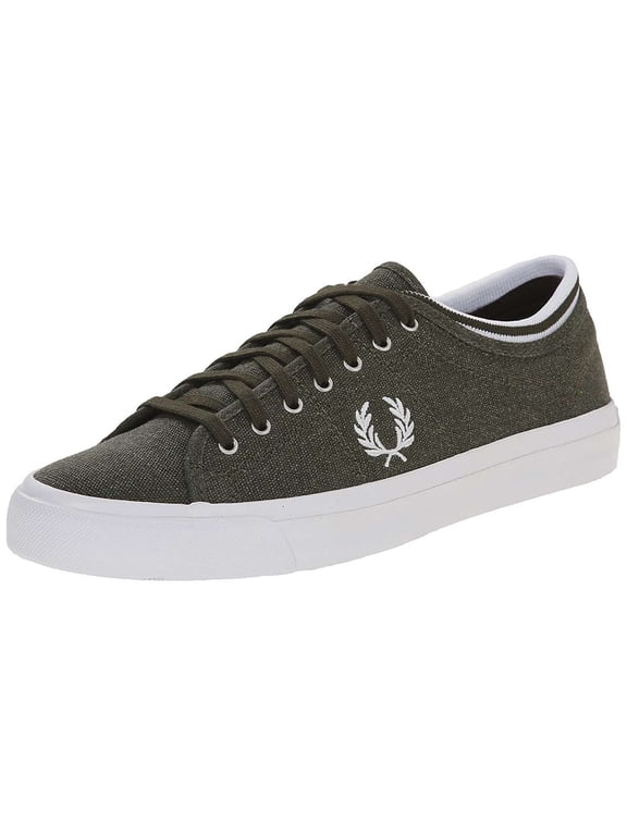 Men's Kendrick Tipped Cuff Canvas Shoes, Forest Night \ White,9 M US