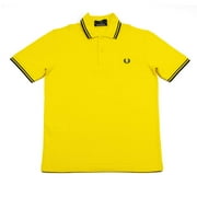 Fred Perry Mens Twin Tipped Polo Shirt, Cyber Yellow,S - US