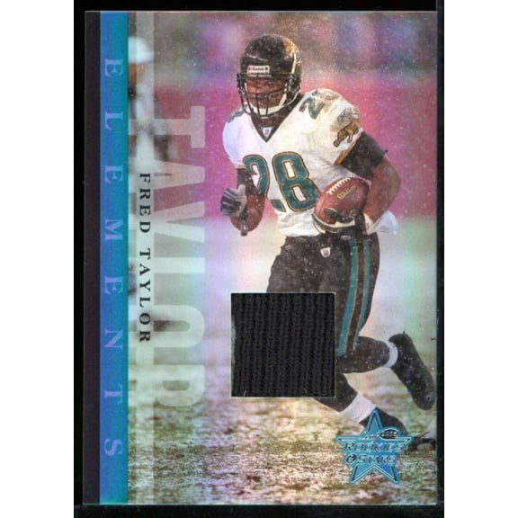 Fred Taylor Card 2006 Leaf Rookies and Stars Elements Materials Holofoil #8