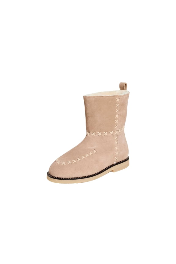 Rocky Stucco Suede Shearling 5056-STUCCO Women's Size 6