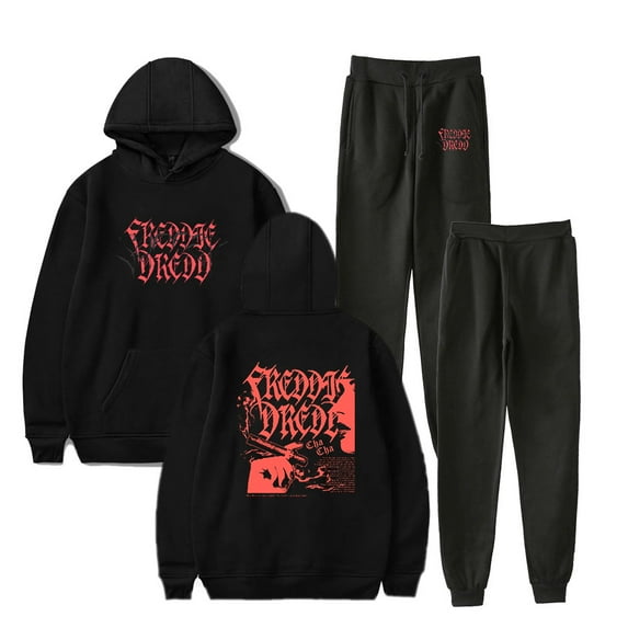 Freddie Dredd Men/Women Fall Suit Hoodies Sportswear Hooded Ankle Banded Pant Two Piece Set