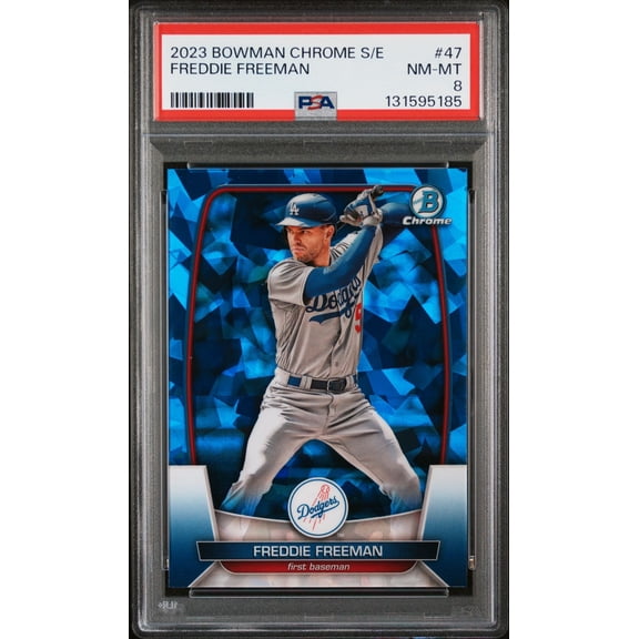 Freddie Freeman 2023 Bowman Chrome S/E Baseball Card #47 Graded PSA 8 Cert #131595185
