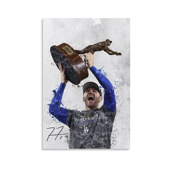 Freddie Freeman American Baseball Players Sports Celebrity Canvas Wall Art Posters For Room Aesthetic And Decor 24 Poster For Bedroom Bathroom Living Room Office Kitchen Decor