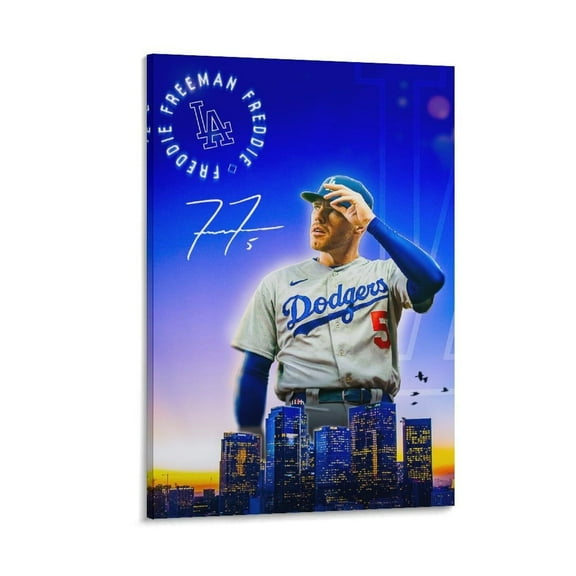 Freddie Freeman American Baseball Players Sports Celebrity Canvas Wall Art Posters For Room Aesthetic And Decor 5 Poster For Bedroom Bathroom Living Room Office Kitchen Decor