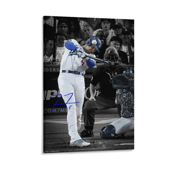 Freddie Freeman American Baseball Players Sports Celebrity Canvas Wall Art Posters For Room Aesthetic And Decor 54 Poster For Bedroom Bathroom Living Room Office Kitchen Decor