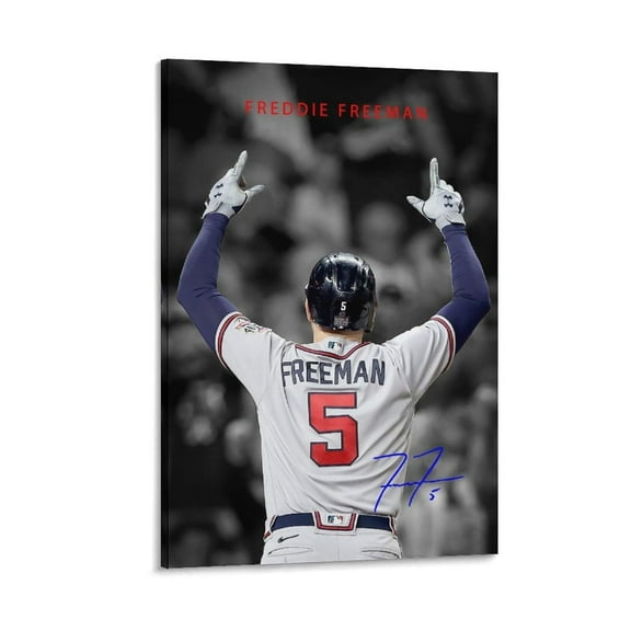 Freddie Freeman American Baseball Players Sports Celebrity Canvas Wall Art Posters For Room Aesthetic And Decor 58 Poster For Bedroom Bathroom Living Room Office Kitchen Decor