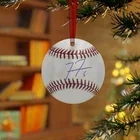 Freddie Freeman Autograph Baseball Christmas Tree Ornament