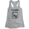 thumbnail image 1 of Freddie Hg Tank Top, Ladies Racerback Tank Top, Science Music Rock Tank, Rock n Roll Tank, Mercury Tank, Heather Gray, Small, 1 of 3