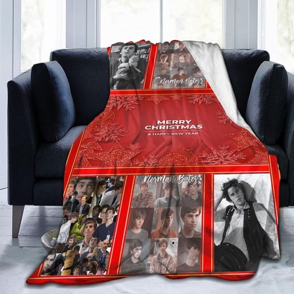 Freddie Highmore Fleece Blanket for Couch - Chrismas Throw Blanket Lightweight Freddie Highmore Merch Super Soft Cozy Luxury Bed Blanket Microfiber and Throws for Sofa