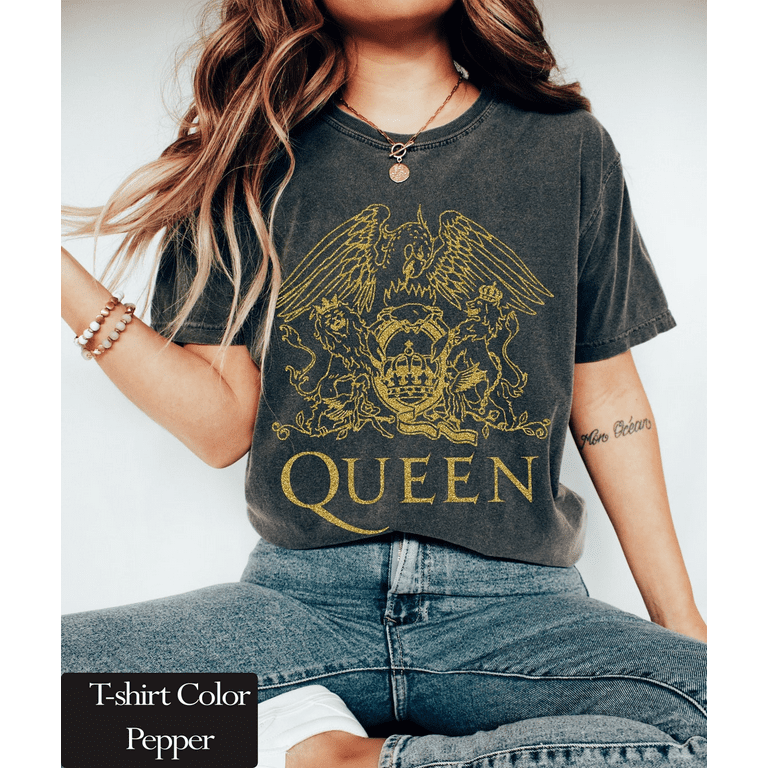 Freddie Mercury PEPPER Shirt Queen Band T Shirt Rock Band 80S Nostalgia Vintage Queen Tshirt Queen Band Shirt Walmart