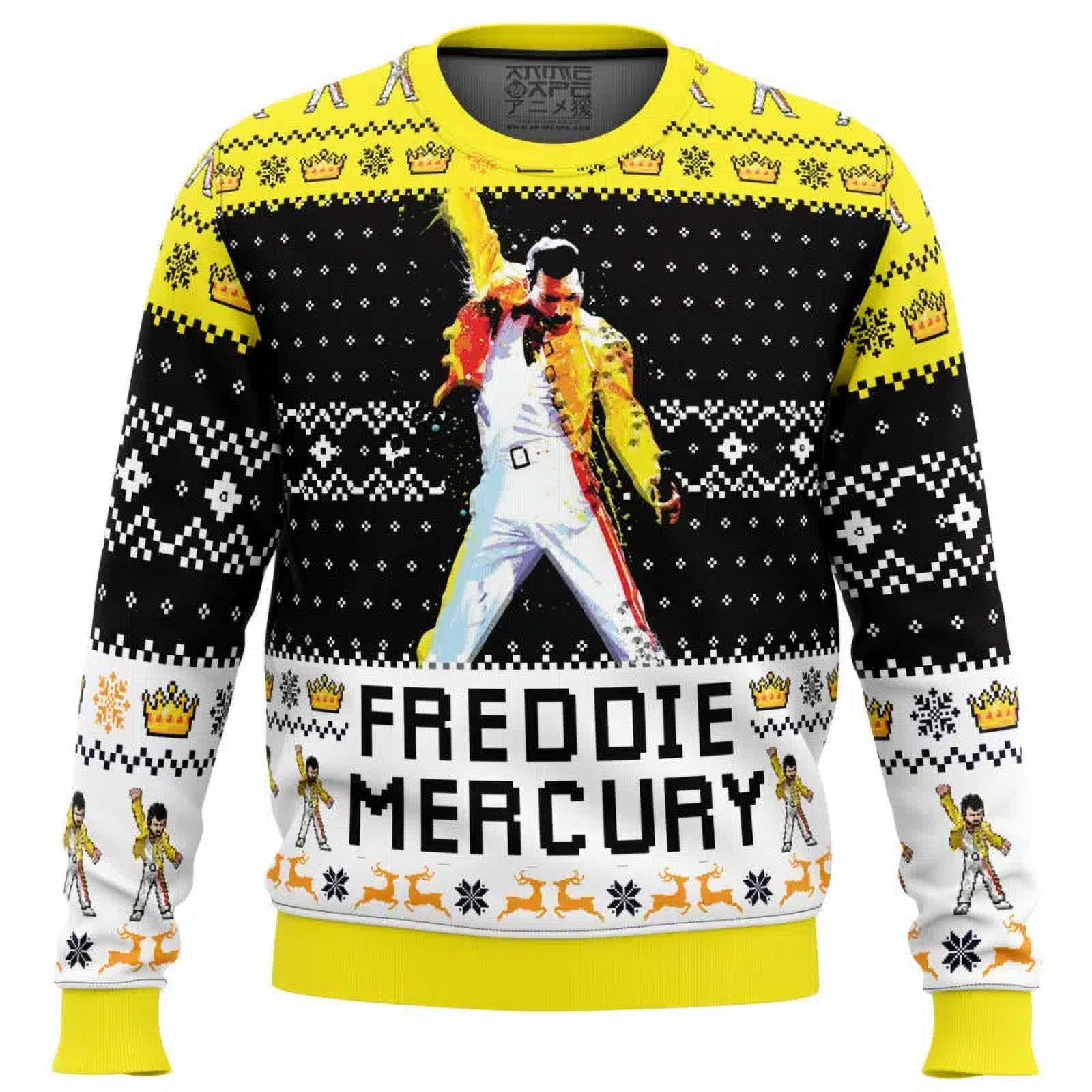 Freddie Mercury Queen Ugly Christmas Sweater - Walmart.com