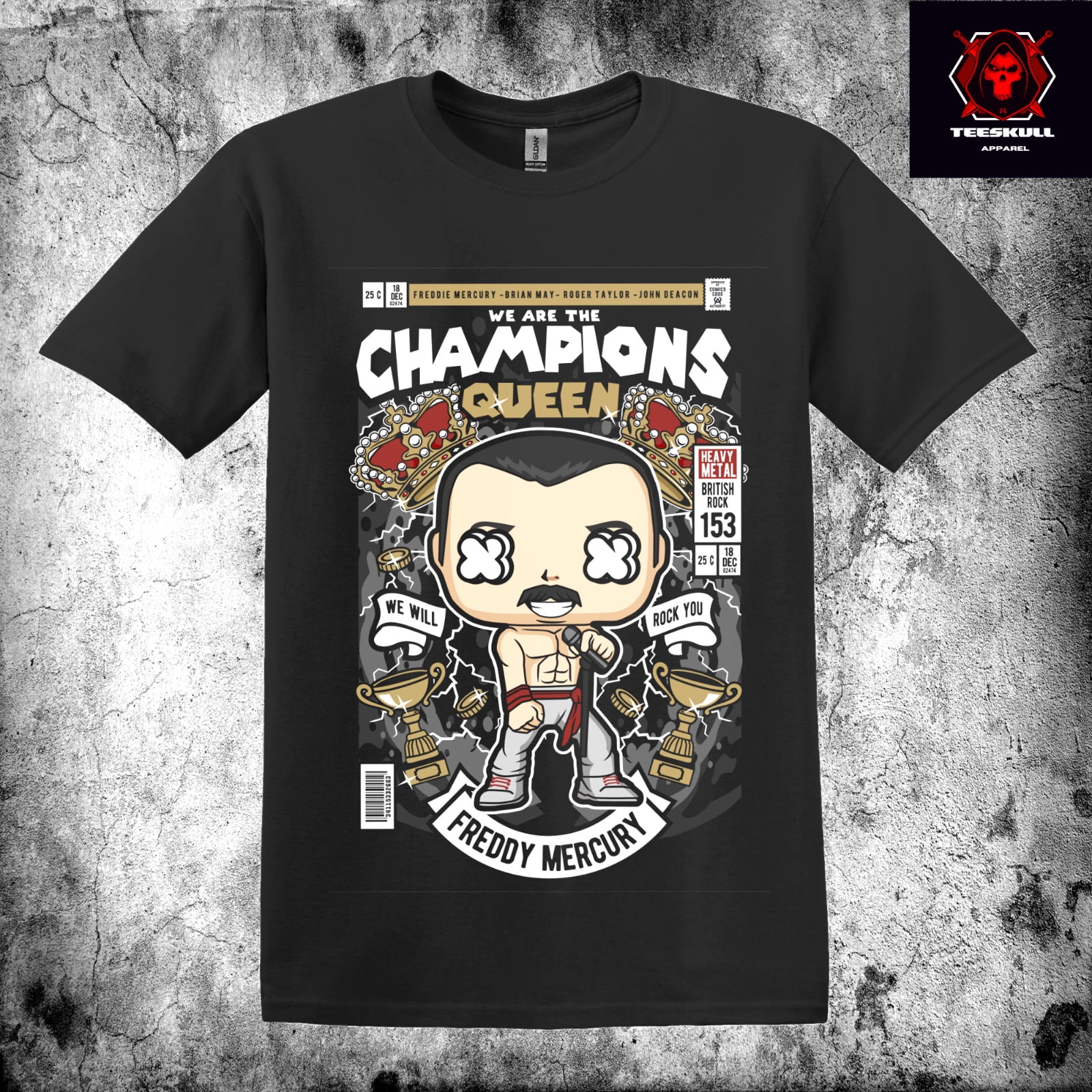 Queen we are the champions t shirt sales
