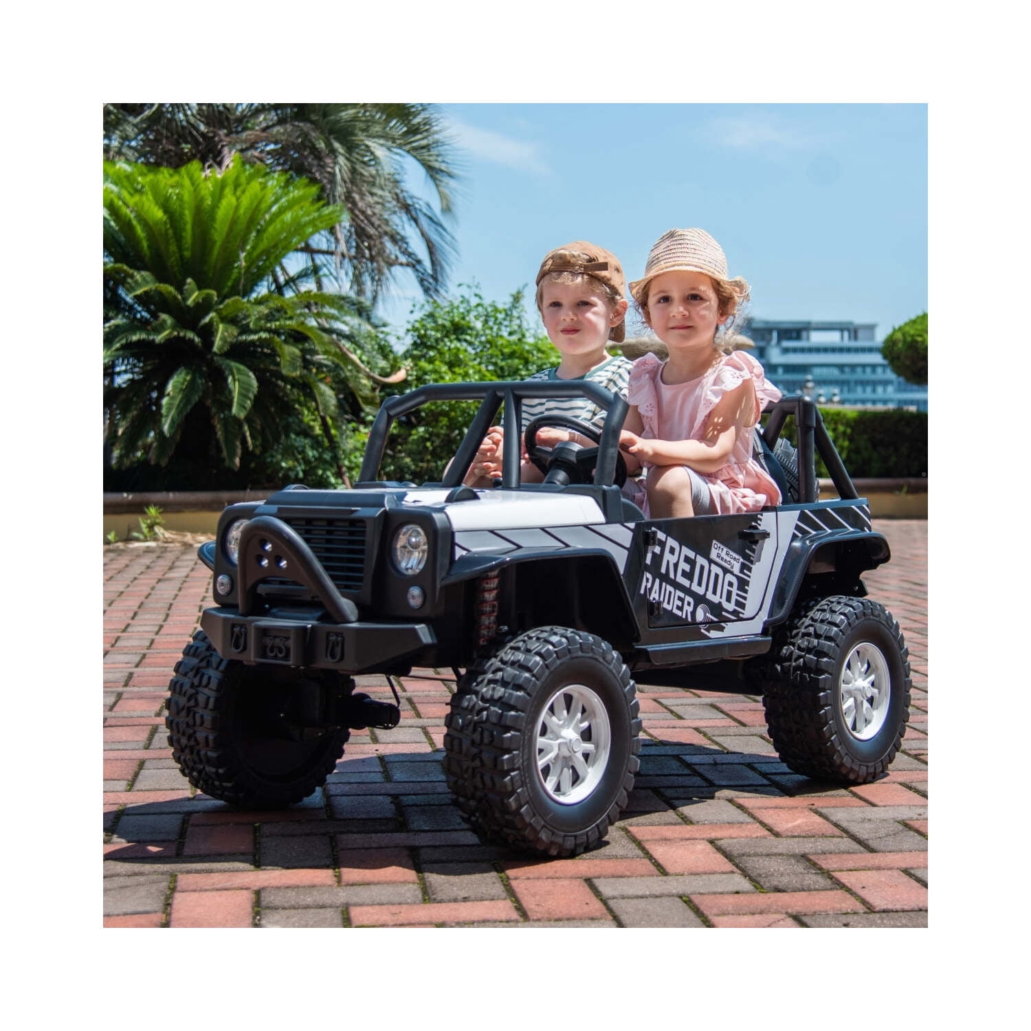 Modern Toy Car Rideable Freddo Electric Kids' 24V Battery Powered 2-Seater Rideable Toy Car ...