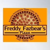 Freddy Fazbear'S Pizza Poster Wall Art, Modern Wall Decor For Living Room Bedroom, 8x12 UNFRAMED