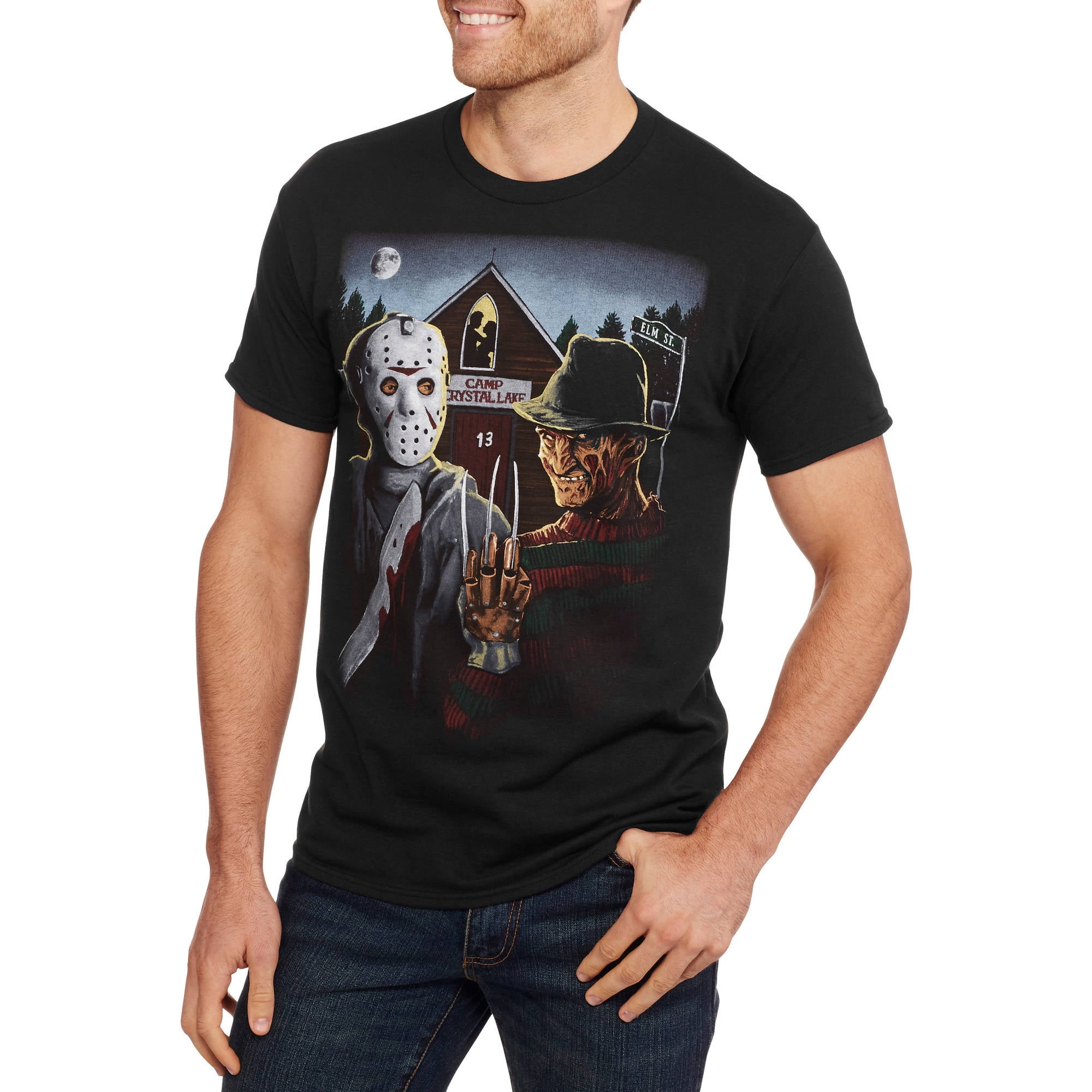 Freddy Jason American Gothic Tee Graphic Shirt - Walmart.com