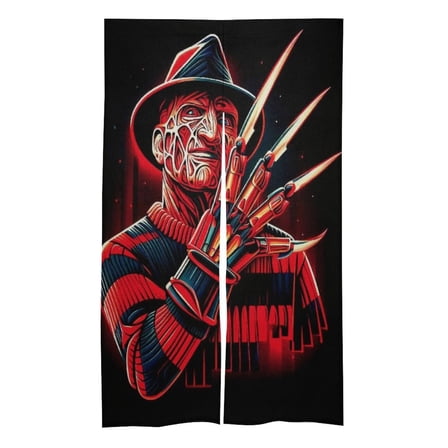 Freddy Krueger Doorway Curtain Printed Room Divider Splice Door Curtain Blackout Privacy Tapestry Curtain Home Decoration 34"x57"