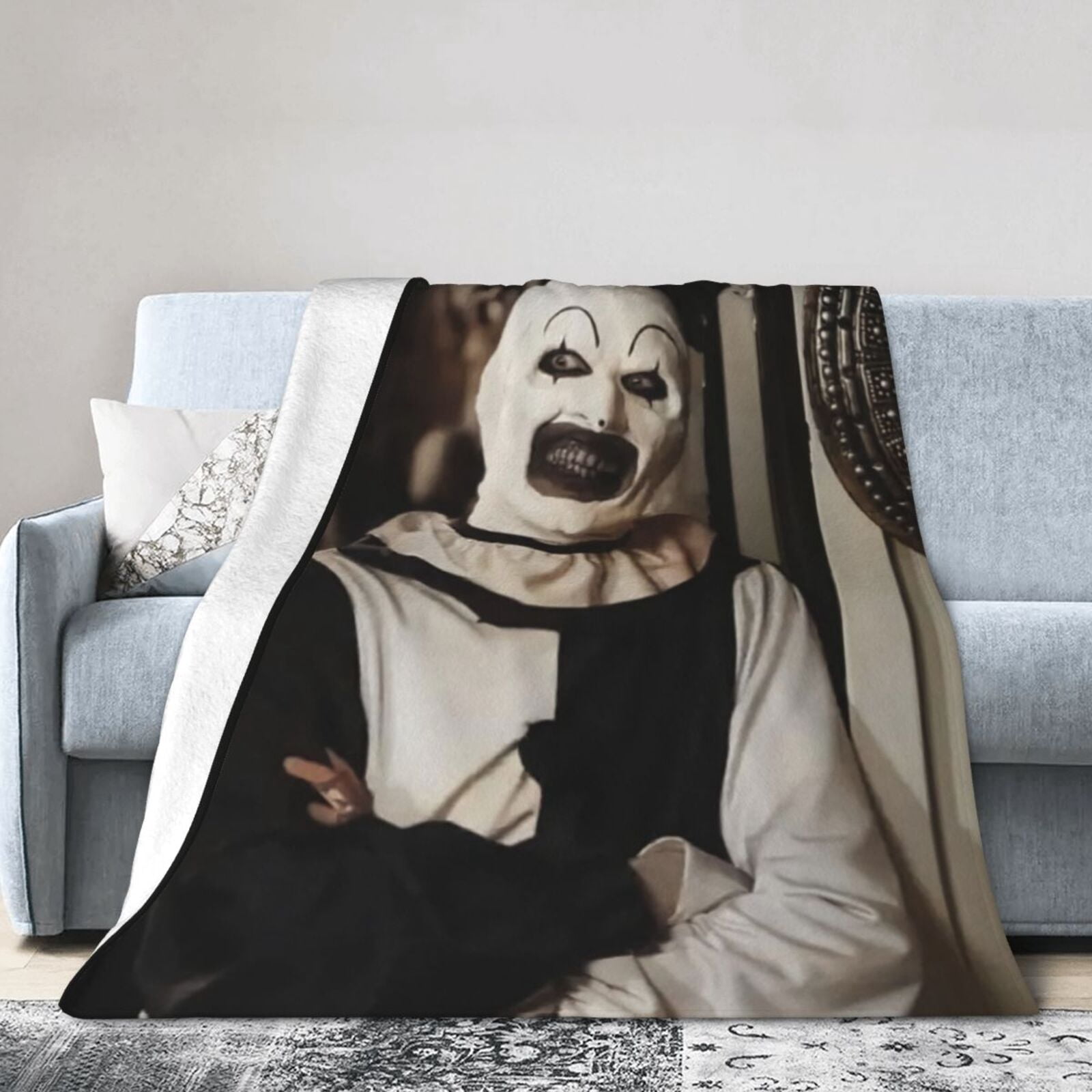 Art The Clown Fleece Blanket, Cozy Blanket , Bedroom Throws For Couch ...