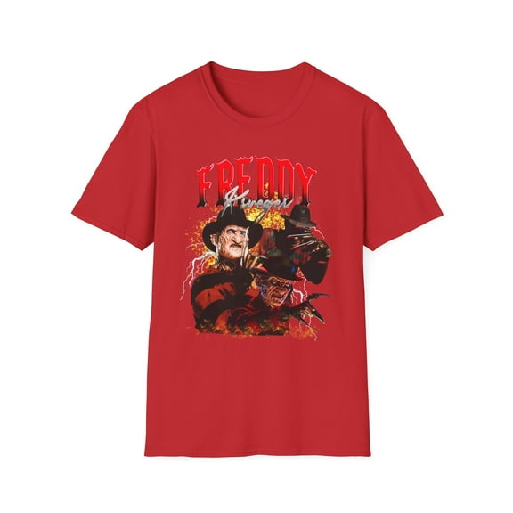 Freddy Krueger, Gildan Unisex Softstyle T-Shirt, Horror Graphic Tee, S-3XL
