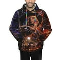 thumbnail image 1 of Freddy Krueger Men's Hoodie Novelty Pattern Adult Hooded Sweatshirts Casual Unisex Pullover for Women Youth, 1 of 8