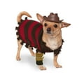 thumbnail image 1 of A Nightmare on Elm Street Freddy Krueger Pet Costume for Dogs or Cats by Rubies, XL, 1 of 2