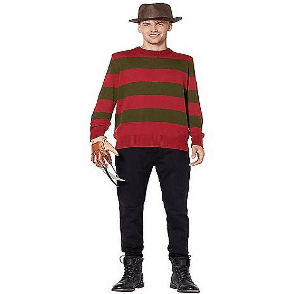 Freddy Krueger Sweater A Nightmare on Elm Street Red Green Small