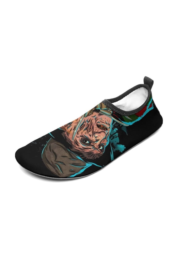 Freddy Krueger Water Shoes Beach Swim Barefoot Quick Dry Aqua Socks, Non-Slip Sporty Water Shoes for Men Women 11/12women,9/10men