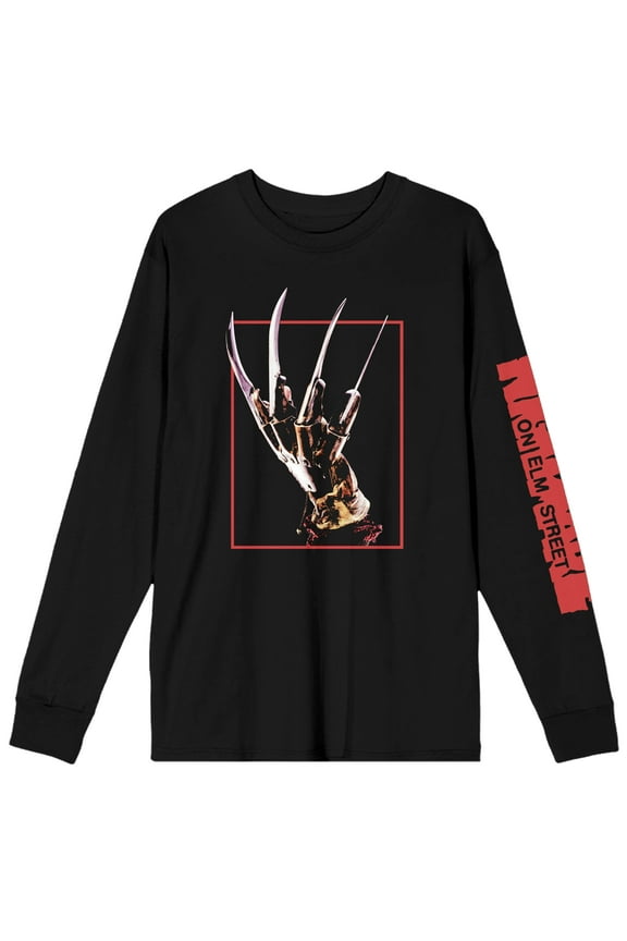 Freddy Nightmare On Elm Street Long Sleeve Tee Shirt-L