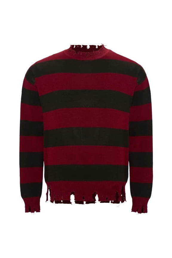 Freddy Same Sweaters Knit Sweater Long Sleeve Striped Jumper Sweaters Pullovers