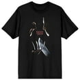 thumbnail image 1 of Freddy Vs. Jason Classic Poster Art Crew Neck Short Sleeve Women's Black T-shirt-XXL, 1 of 3